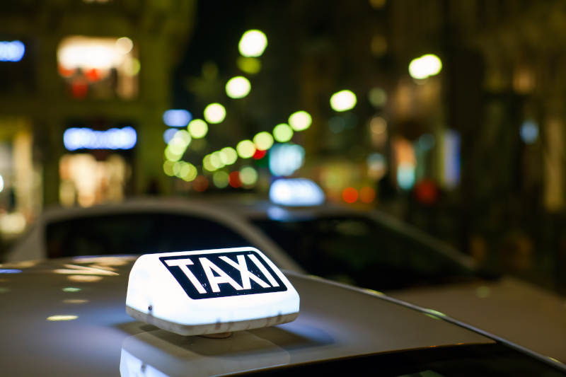 un taxi conventionné par la CPAM