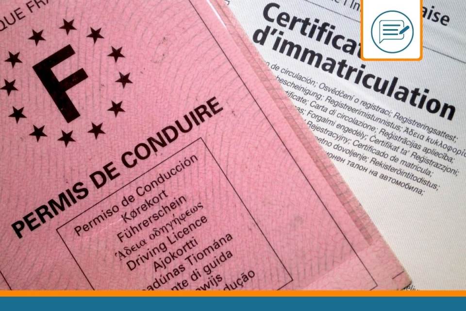 permis de conduire et carte grise en cas de perte