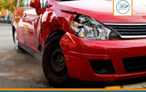 un accident sur un parking